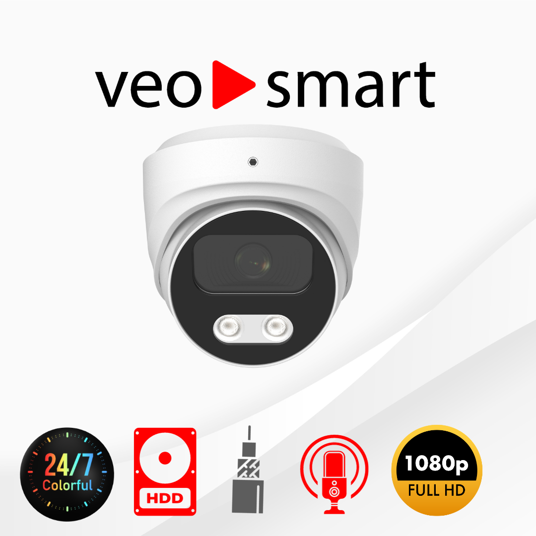 VeoSmart 4 Cámaras y DVR 1TB de Memoria