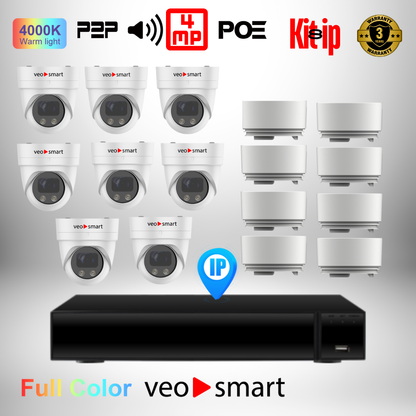 Ip Kit 8, Complete Camera Bundle 4MP