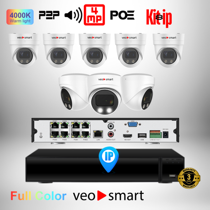 Ip Kit 8, Complete Camera Bundle 4MP