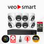 VeoSMart 8 Cámaras y DVR 1TB de Memoria